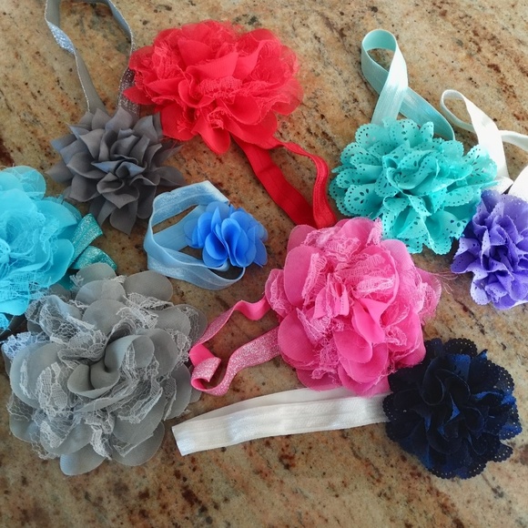 Other - Little Girls Flower Headbands Ages 1-3